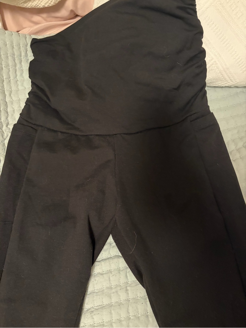 Maternity Black Pull-On fleece like Leggings